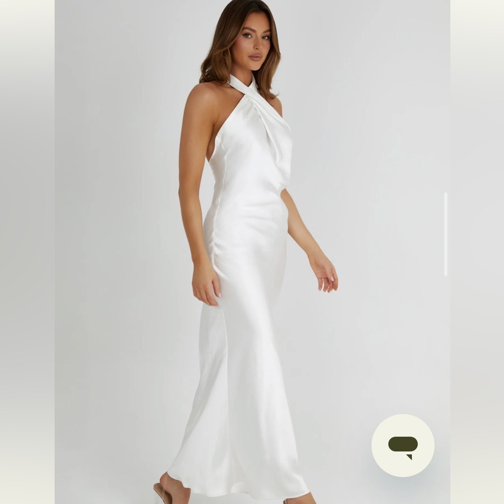 Meshki Laura Halter Satin Gown size s - Picture 5 of 7